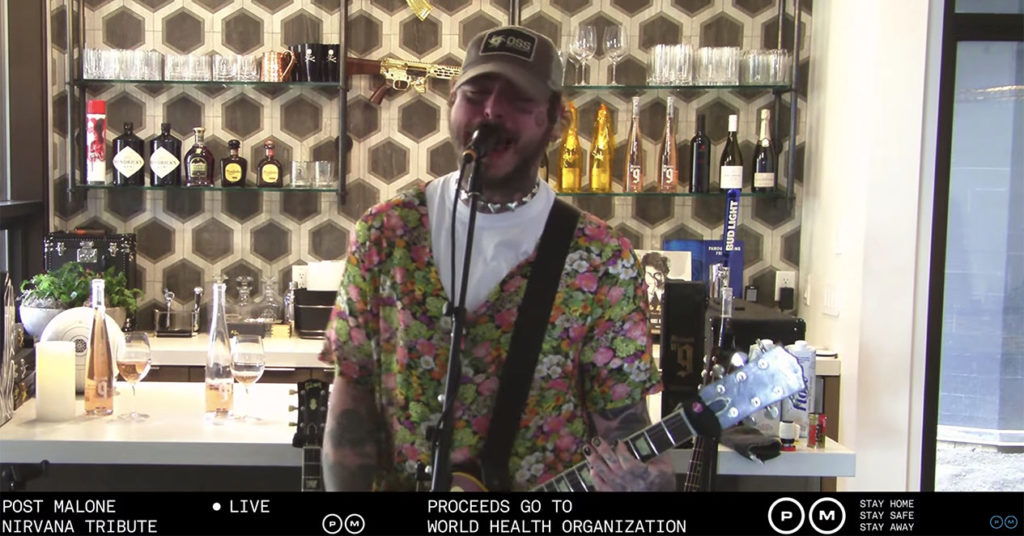 Post Malone Nirvana Tribute Live Stream