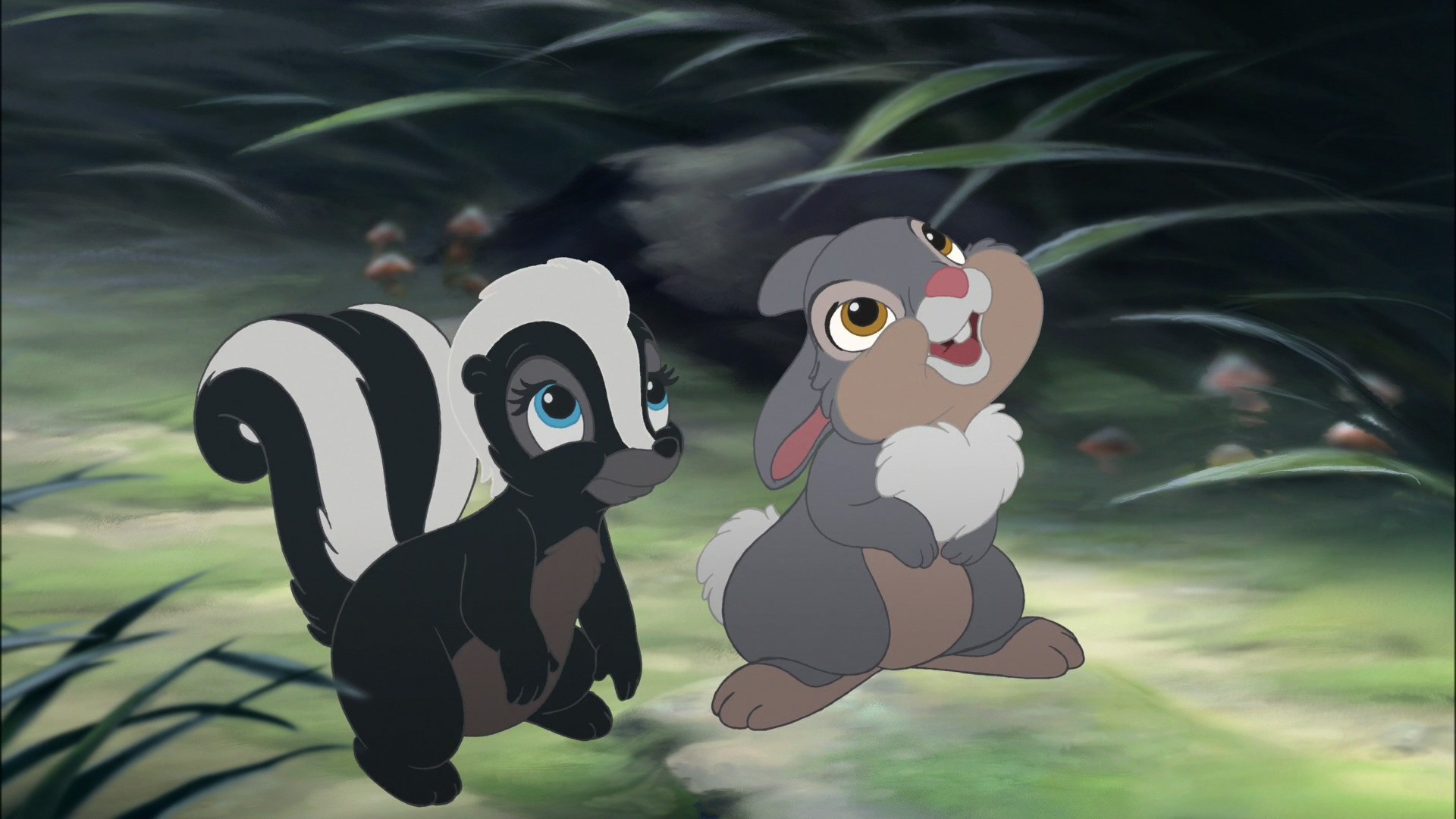 What is Bambi's friend the skunk named?