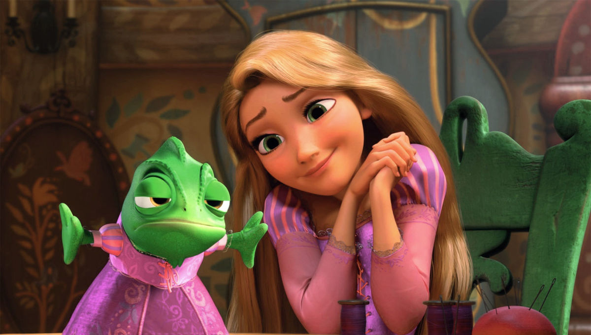 What animal is Rapunzel's sidekick in Tangled?